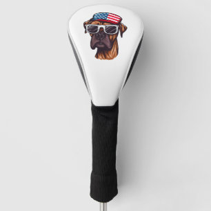 Boxer 4th of July Party Golf Head Cover