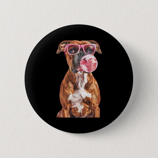 Boxer 6 Cm Round Badge (Front)
