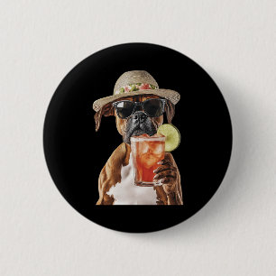 Boxer 6 cm round badge