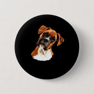 Boxer A Beautiful Boxer Head Tilt Classic T-Shirt 6 Cm Round Badge