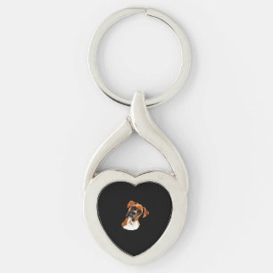 Boxer A Beautiful Boxer Head Tilt Classic T-Shirt Key Ring