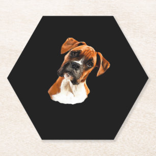 Boxer A Beautiful Boxer Head Tilt Classic T-Shirt Paper Coaster