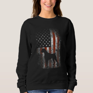 Boxer American Flag Usa 4th Of July Dog Sweatshirt