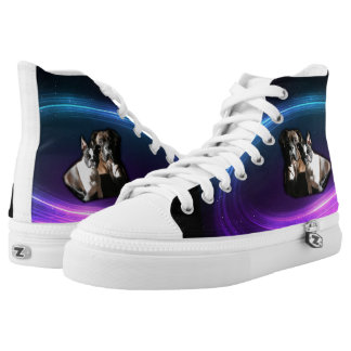 Boxer and Boston Terrier Hi-tops
