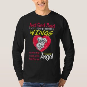 Boxer Angel Without Wings Pet T-Shirt