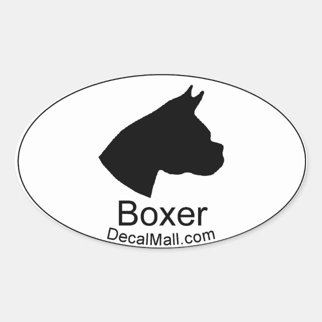 Boxer Auto Window Decal Sticker (Front)