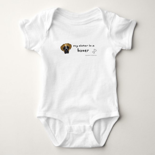 boxer baby bodysuit (Front)