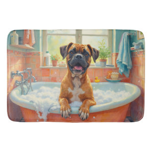 Boxer Bath Time Fun Bathroom Decor Mat