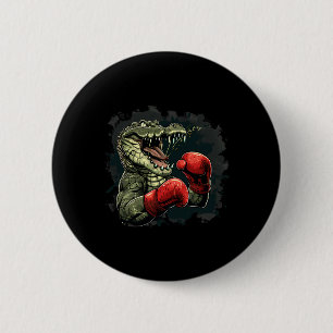 Boxer Bear With Boxing Gloves Kickboxing Funny Box 6 Cm Round Badge