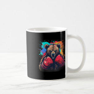 Boxer Bear With Boxing Gloves Kickboxing Funny Box Coffee Mug