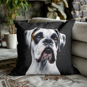 Boxer Beauty: Timeless Canine Charm Cushion