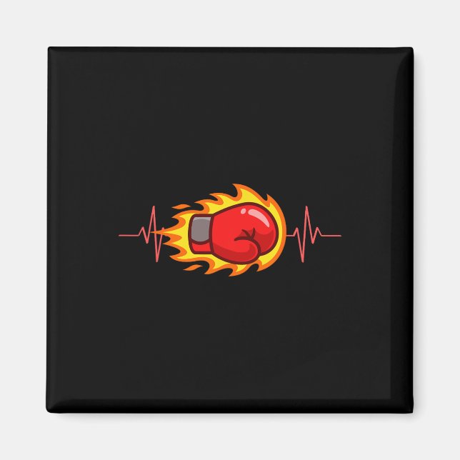 Boxer Boxing Kickboxing Boxing Gloves Boxing Compe Magnet (Front)