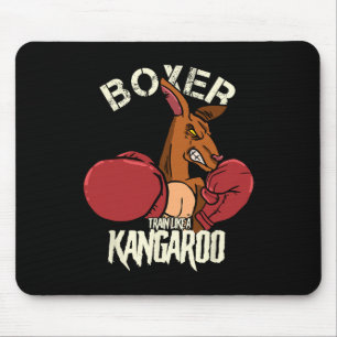 Boxer Boxing Kickboxing Train Like A Kangaroo Mouse Pad