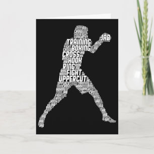 Boxer Boxing Men Kids Boys Youth 1 Card