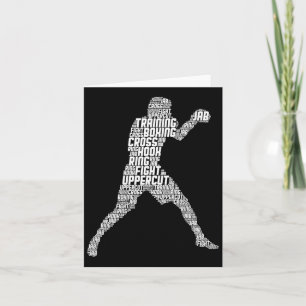 Boxer Boxing Men Kids Boys Youth 1 Card