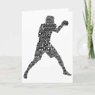 Boxer Boxing Men Kids Boys Youth Card