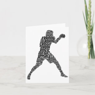 Boxer Boxing Men Kids Boys Youth Card