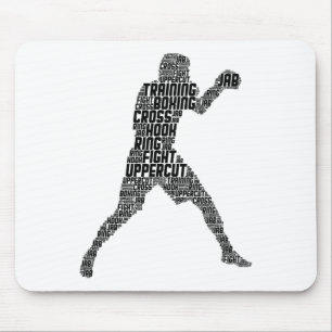 Boxer Boxing Men Kids Boys Youth Mouse Pad