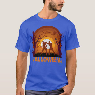 Boxer Boxing Silhouette Funny Halloween Sport Cost T-Shirt