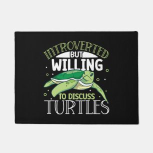 Boxer Boxing Turtle Turtles Sea Ocean Reptile Doormat