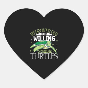Boxer Boxing Turtle Turtles Sea Ocean Reptile      Heart Sticker
