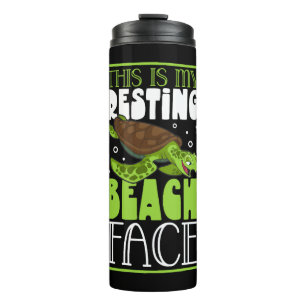 Boxer Boxing Turtle Turtles Sea Ocean Reptile Thermal Tumbler