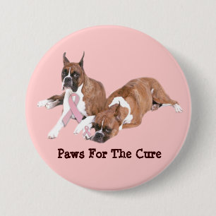 Boxer Breast Cancer Button