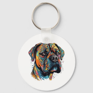 Boxer Buddies Playful Pup File Summary Digital Key Ring