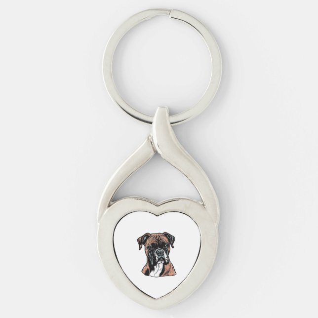 Boxer Buddy Humourous Protective Key Ring (Front)