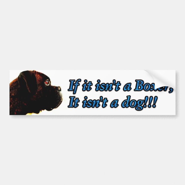 Boxer bumper sticker (Front)