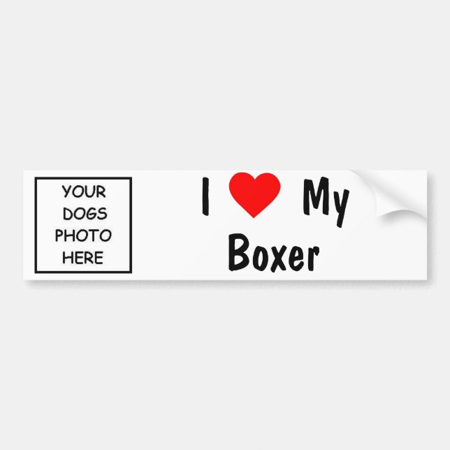 Boxer Bumper Sticker (Front)