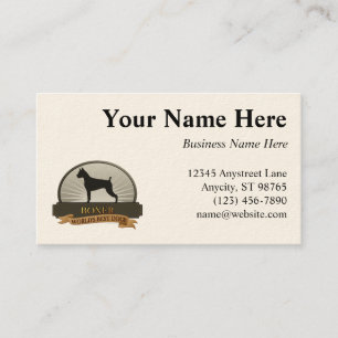 Boxer Business Card