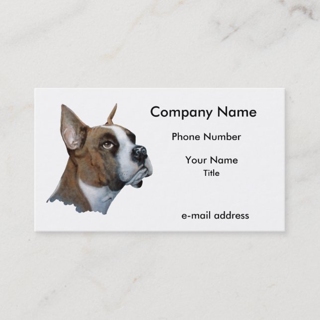 Boxer Business Card (Front)