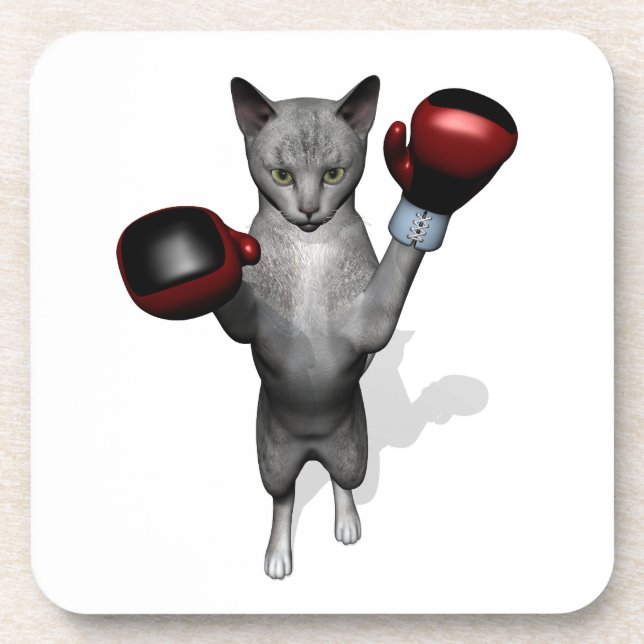 Boxer Cat Coaster (Front)