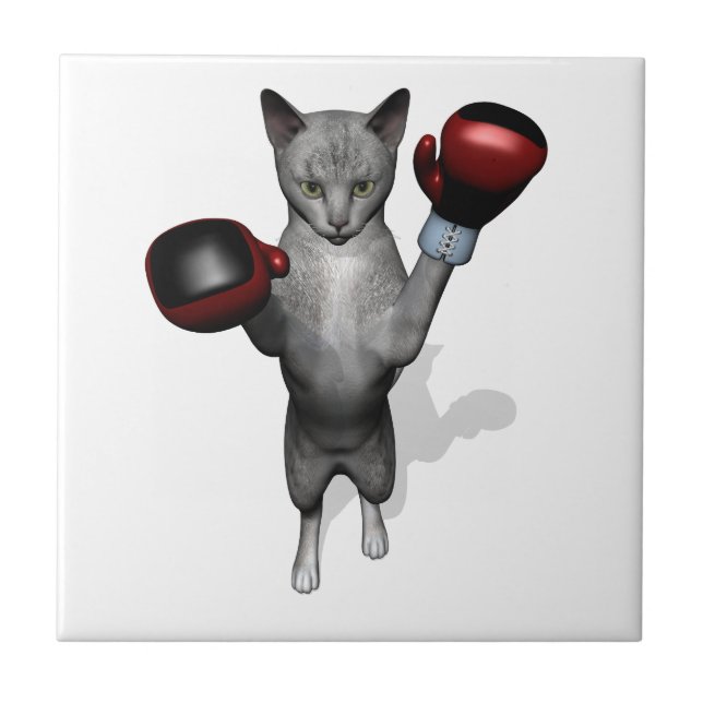 Boxer Cat Tile (Front)