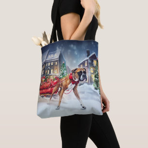 Boxer Christmas Festive Season Tote Bag