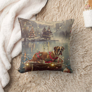 Boxer Christmas Festive Voyage Cushion