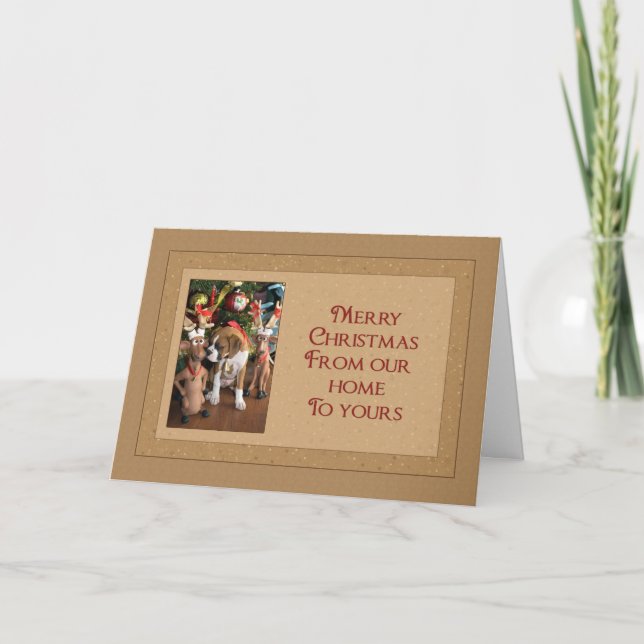 Boxer Christmas Holiday Card (Front)