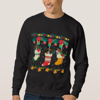 Boxer Christmas Socks X-Mas Lights Perfect Gift Sweatshirt