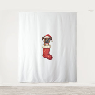 Boxer Christmas Stocking dog Tapestry