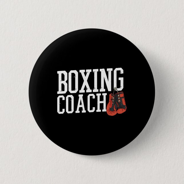 Boxer Coach Boxing Coach  6 Cm Round Badge (Front)