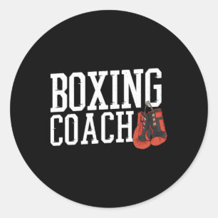 Boxer Coach Boxing Coach Classic Round Sticker