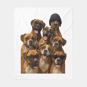 Boxer Copy Fleece Blanket