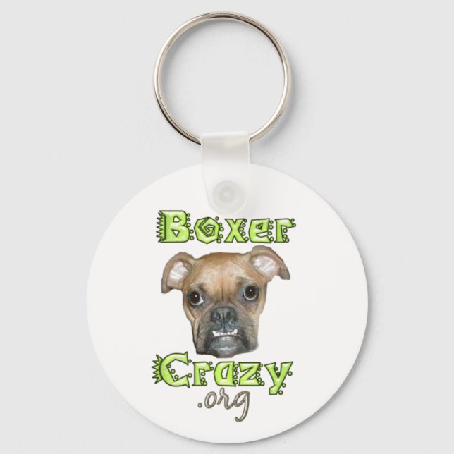 Boxer Crazy Keychain - Smile (Front)