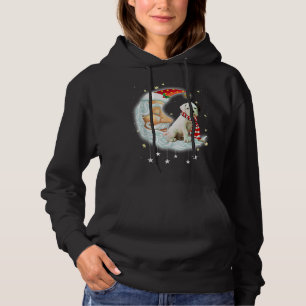 Boxer Cute Christmas Moon Santa Xmas Dog Hoodie