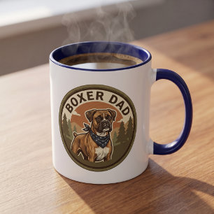 Boxer Dad Coffee Mug   Boxer Dog Dad Gift