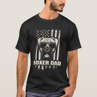 Boxer Dad Cool Vintage Retro Proud American T-Shirt