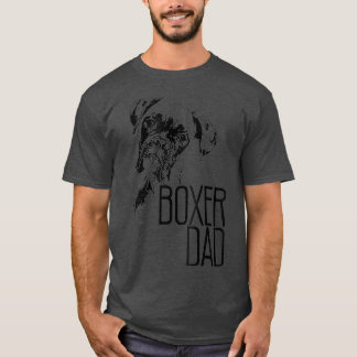 BOXER DAD DOG FACE T  DOG LOVERS BOXER DAD GIFT T-Shirt