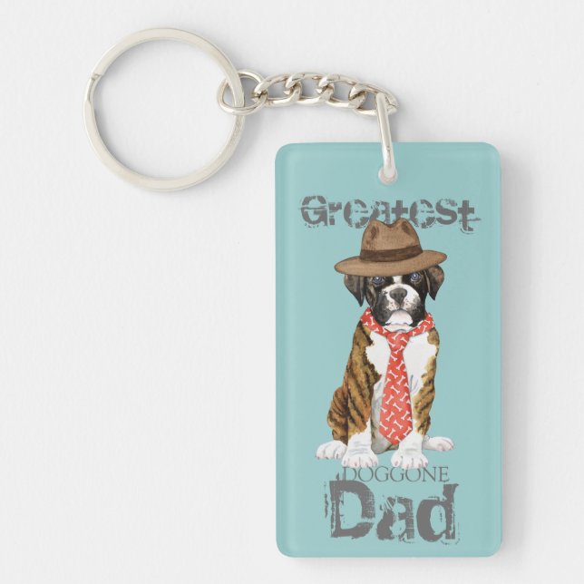 Boxer Dad Key Ring (Front)