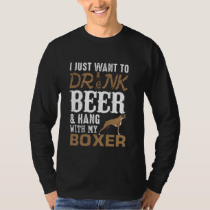 Boxer Dad T Shirt Funny Father's Day Dog Lover Gif
